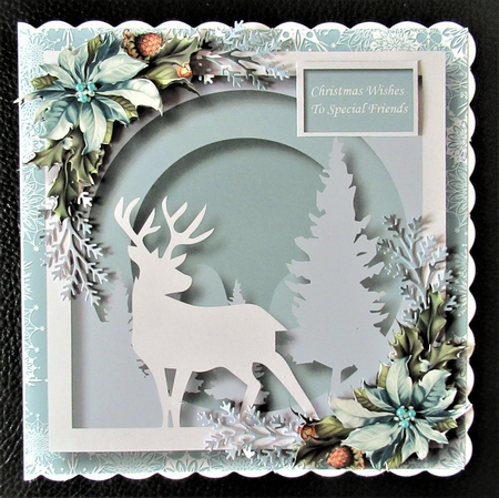 Christmas Faux Papercut Stag 3 by Davina Rundle