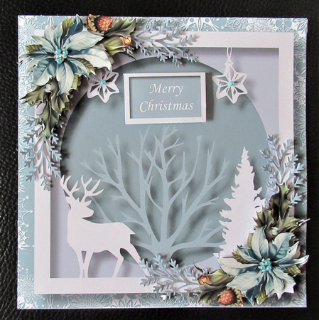 Christmas Faux Papercut Stag 4 by Davina Rundle