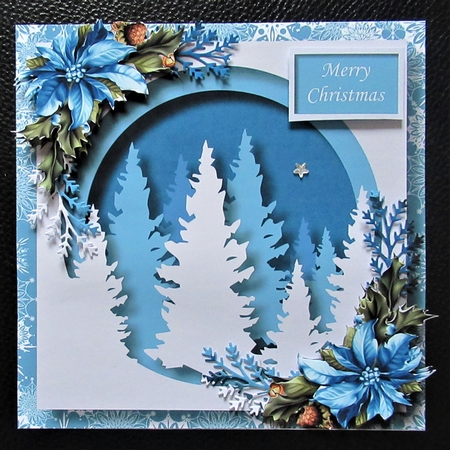 Christmas Faux Papercut Trees by Davina Rundle