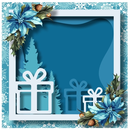Christmas Faux Papercut Presents by Davina Rundle