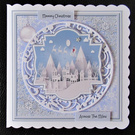 Reindeer and Santa Clause 7x7 by Davina Rundle