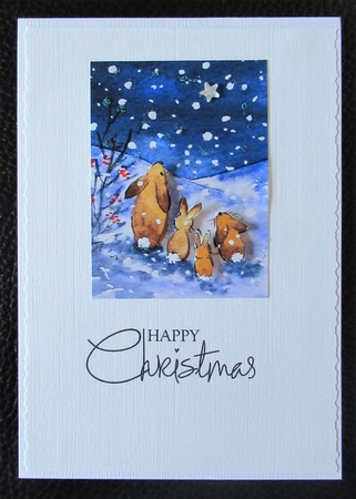 4 More Snowy Toppers. Original art for Designer resources or card toppers by Davina Rundle