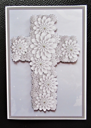 Easter Floral Cross A4 by Davina Rundle