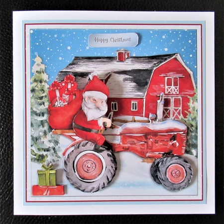 CHRISTMAS TRACTOR by Davina Rundle