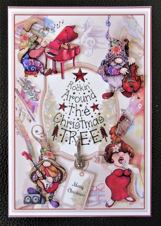 Rockin Around The Christmas Tree 02 Mini Page Kit by Davina Rundle