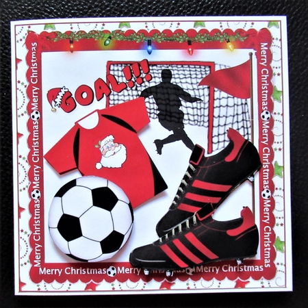 6x6 Christmas football by Davina Rundle