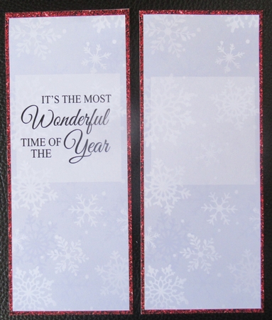 Inserts for Christmas DL Cards  Robin Bauble by Davina Rundle