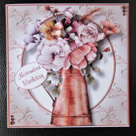 Copper Jug With Autumn Flowers by Davina Rundle