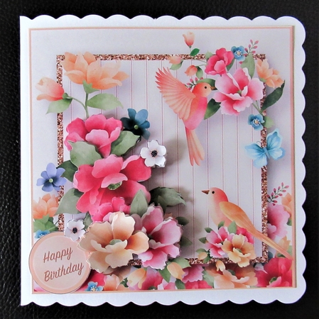 Little Birds - Decoupage Card Mini Kit by Davina Rundle