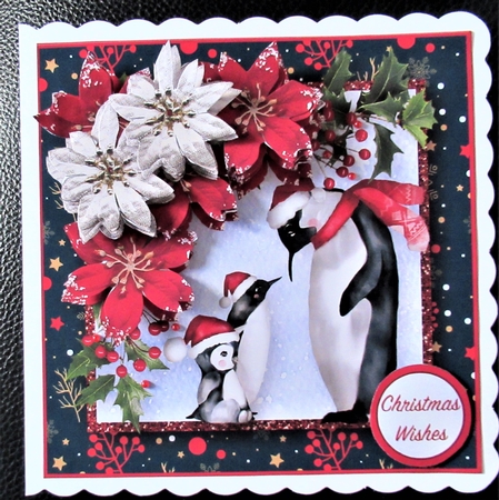 Penguin Family - Decoupage Card Mini Kit by Davina Rundle