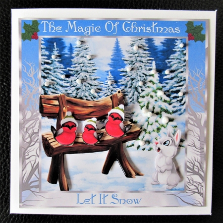 The magic of Christmas Approx.6x6 inches  by Davina Rundle