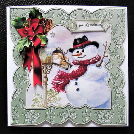Snowman posts cards 7x7 by Davina Rundle