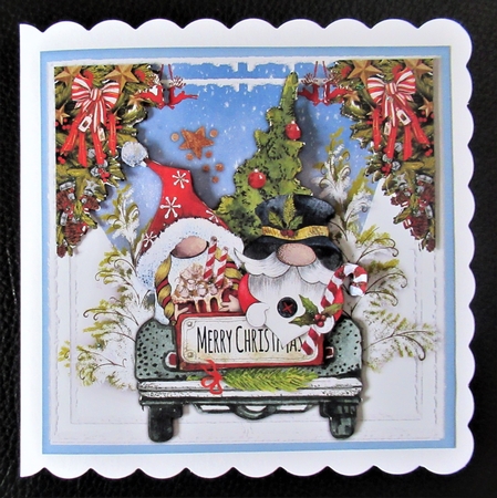 7x7 Mini Kit, Gnomes Car Ride by Davina Rundle