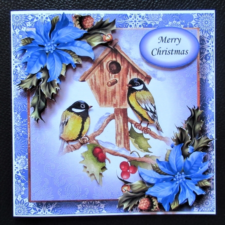 Vintage Watercolour Winter - Birds & Birdhouse by Davina Rundle