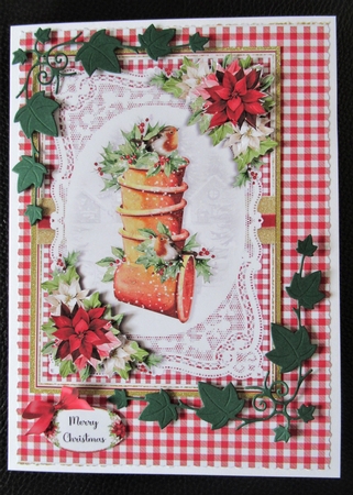 Gingham Christmas Robin Mini Kit 3 by Davina Rundle