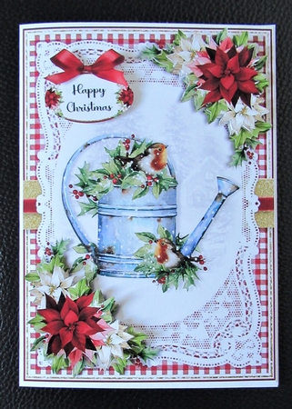 Gingham Christmas Robin Mini Kit 4 by Davina Rundle
