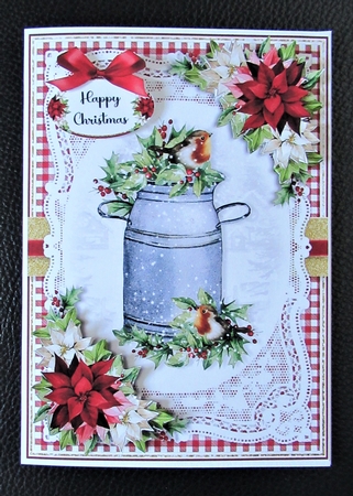 Gingham Christmas Robin Mini Kit 5 by Davina Rundle
