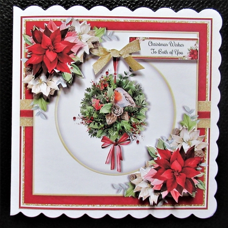Christmas Floral Pomander with Robin Mini Kit by Davina Rundle