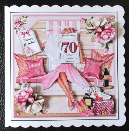 70th Birthday News Mini Page Kit by Davina Rundle