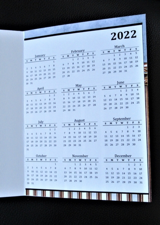 2022 Calendar Vision In Blue by Davina Rundle