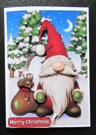 Alfred the Christmas Gnome Santa by Davina Rundle