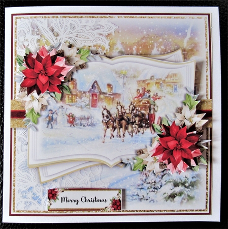 Christmas Horse and Carriage Open Book 1 by Davina Rundle