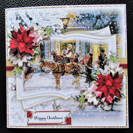 Christmas Horse and Carriage Open Book 2 by Davina Rundle