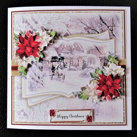 Christmas Horse and Carriage Open Book 3 by Davina Rundle