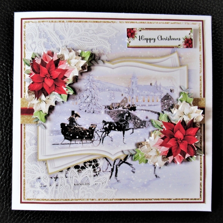 Christmas Horse and Carriage Open Book 5 by Davina Rundle