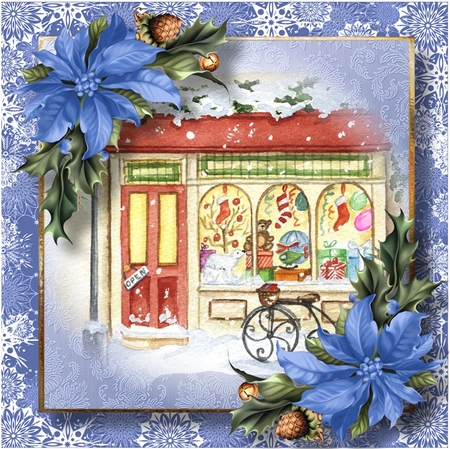 Vintage Christmas Toy Shop 2 by Davina Rundle