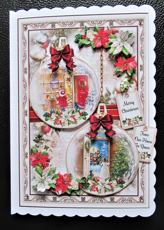 Vintage Christmas Baubles 03 Mini Page Kit by Davina Rundle