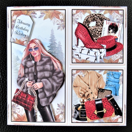 Winter Fashion Collage 02 Mini Page Kit by Davina Rundle