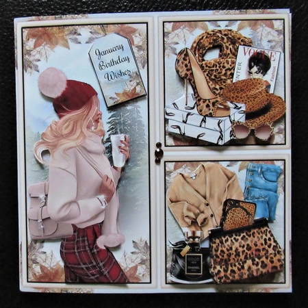 Winter Fashion Collage 04 Mini Page Kit by Davina Rundle