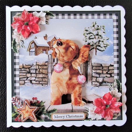 Christmas Puppy mini kit by Davina Rundle