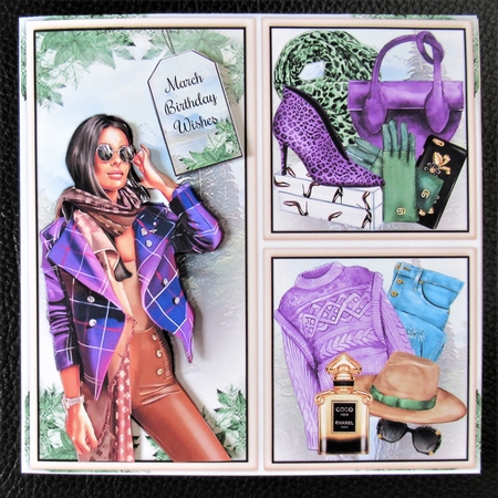 Winter Fashion Collage 05 Mini Page Kit by Davina Rundle