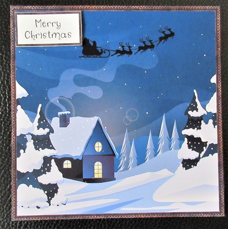 Santa Sleigh Silhouette Exclusive Bumper Kit by Davina Rundle