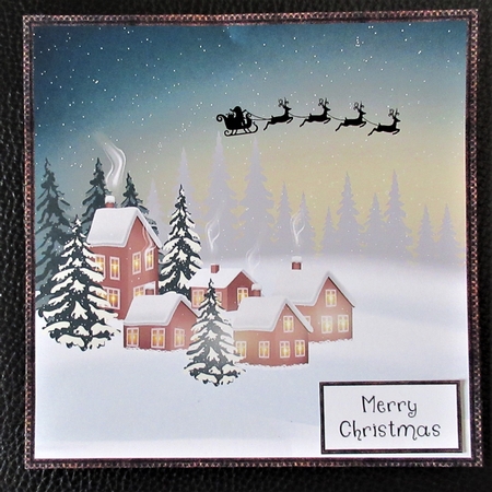 Santa Sleigh Silhouette Exclusive Bumper Kit by Davina Rundle