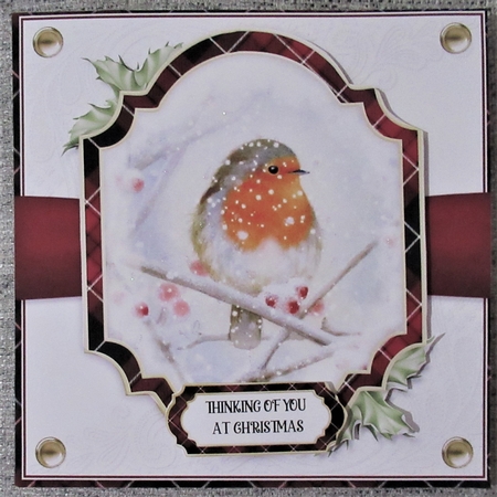 Tartan Christmas Robin Mini Kit 4 by Davina Rundle