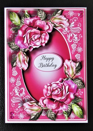 Gorgeous Pink Roses & Beautiful Frame by Davina Rundle