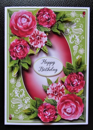 Gorgeous Red Camellia & Beautiful Frame by Davina Rundle
