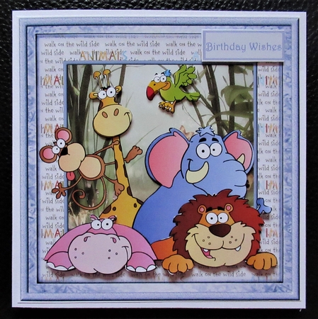 Animals in the jungle 6x6 by Davina Rundle