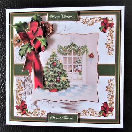 Christmas tree in the window 6x6 by Davina Rundle