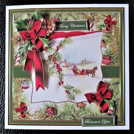 Sleigh ride in the snow 6x6 by Davina Rundle
