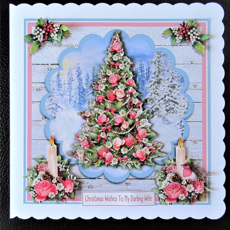 ROSES CHRISTMAS TREE mini kit by Davina Rundle