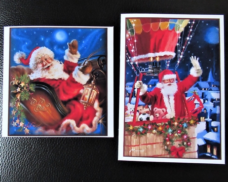 Santa Flight Toppers by Davina Rundle