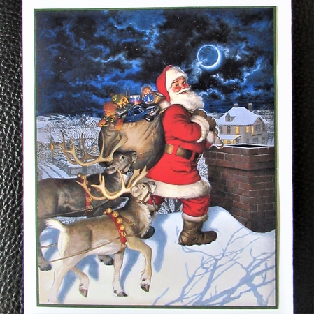 Santa on the Rooftop and No Peace Toppers by Davina Rundle