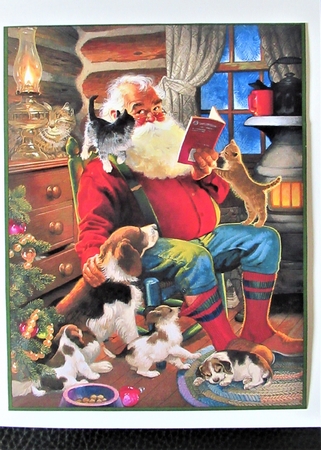Santa on the Rooftop and No Peace Toppers by Davina Rundle