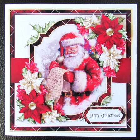 Tartan Christmas Santa Mini Kit 4 by Davina Rundle
