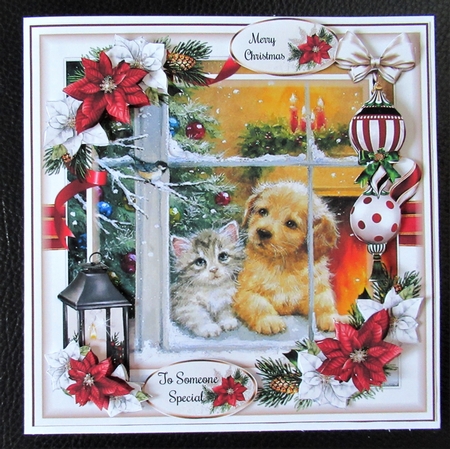 Christmas Puppy And Kitten 02 Mini Page Kit by Davina Rundle