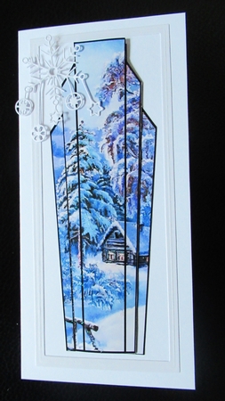 Lge Dl Art Deco Winter Scenic Topper 7 by Davina Rundle